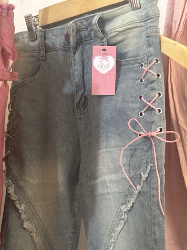 Jeans Samping Pita Pink