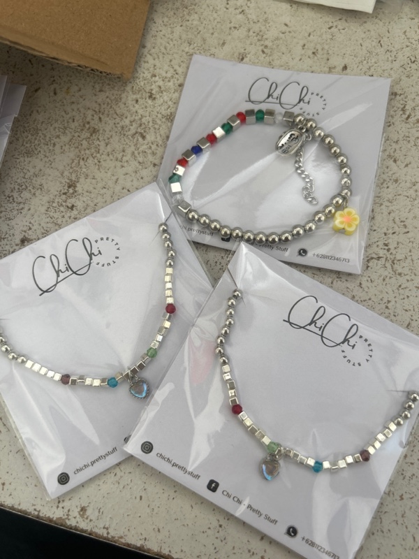 Gelang Manik Silver