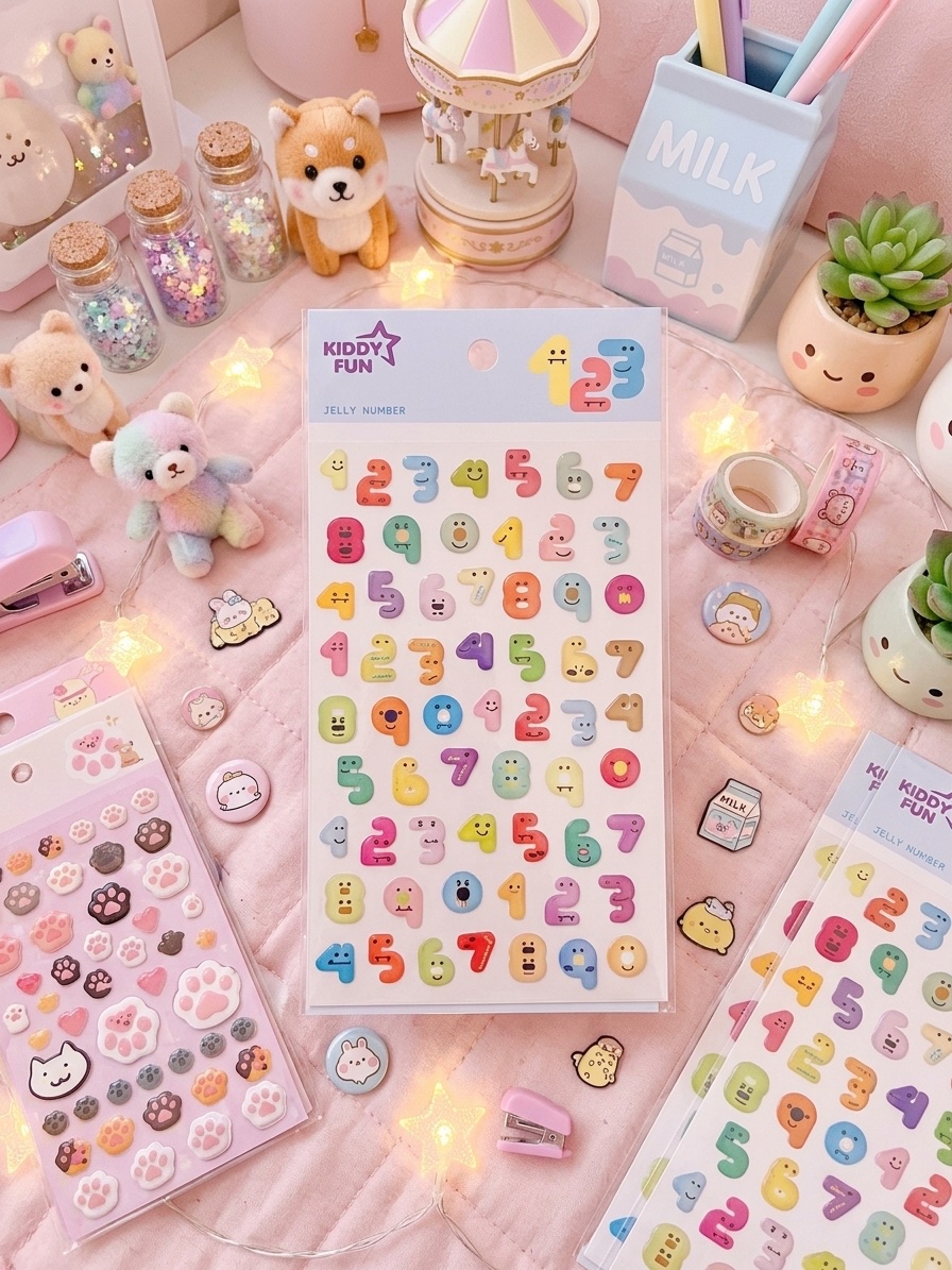 Sticker Jelly Number